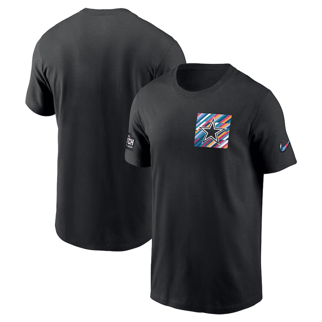 Men's Dallas Cowboys Black 2023 Crucial Catch Sideline Tri-Blend T-Shirt Men's Dallas Cowboys Black 2023 Crucial Catch Sideline Tri-Blend T-Shirt